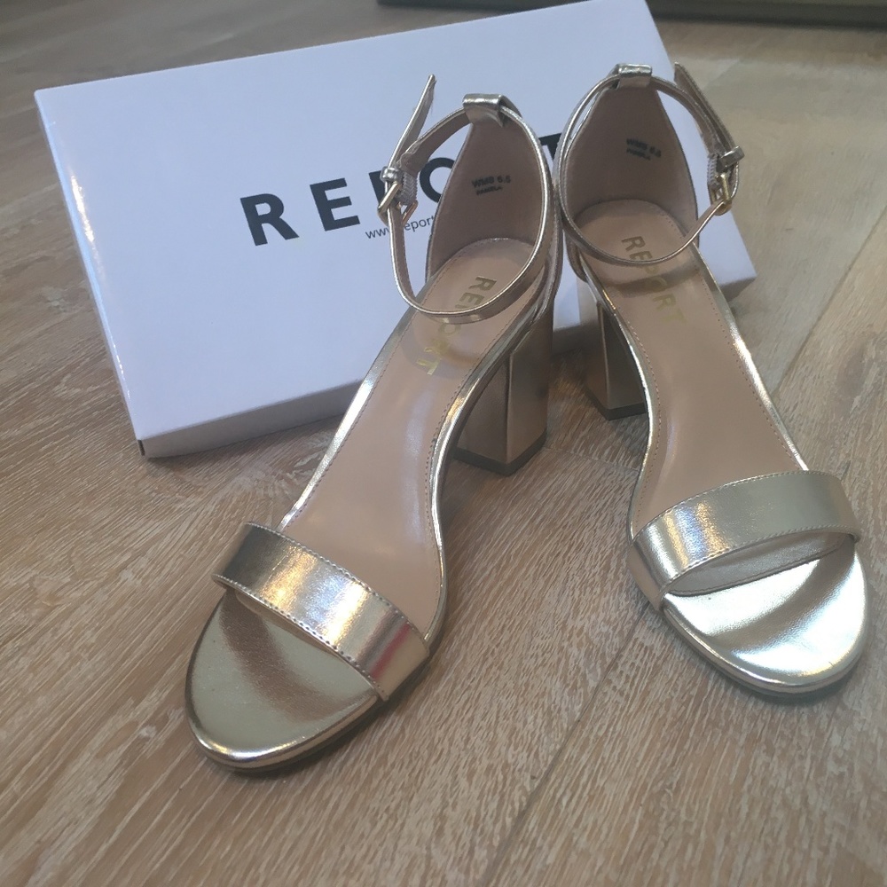 gold heels